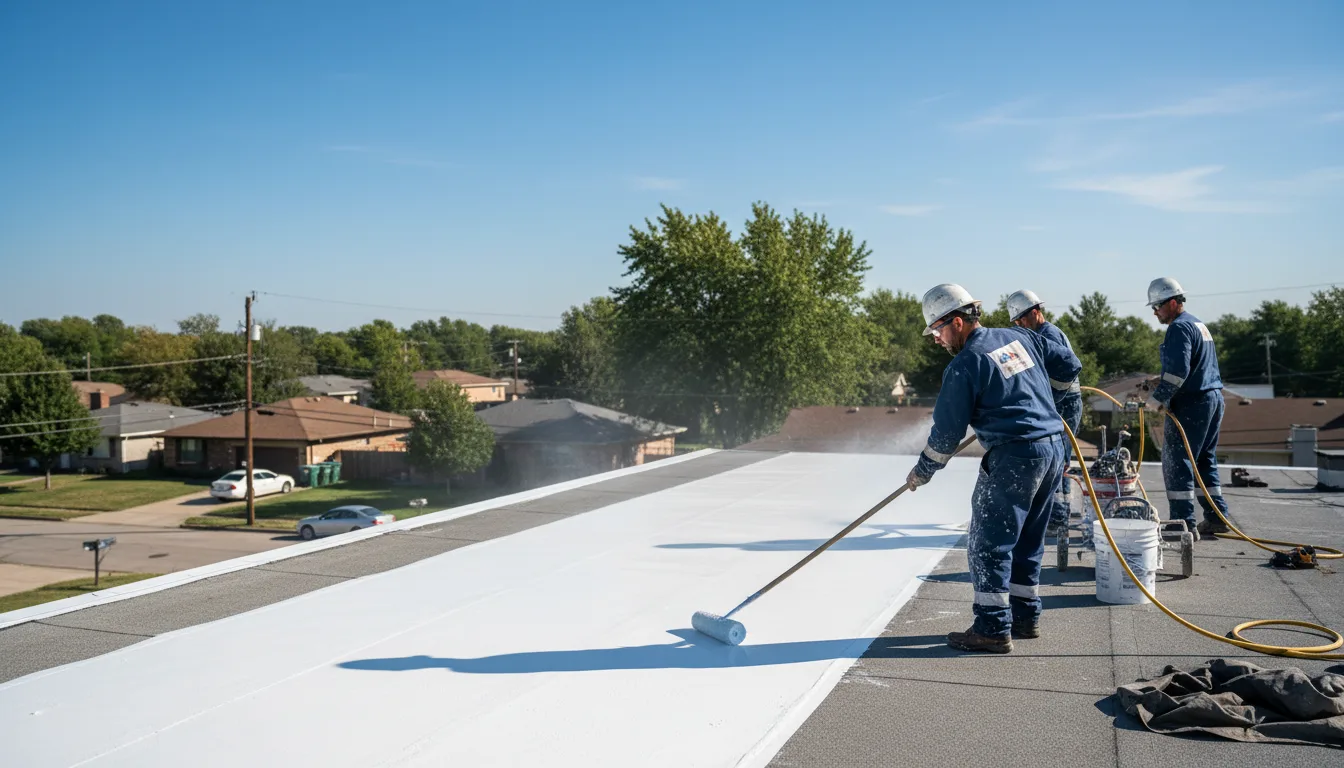 Commercial roof coating in Rochester, MA near me